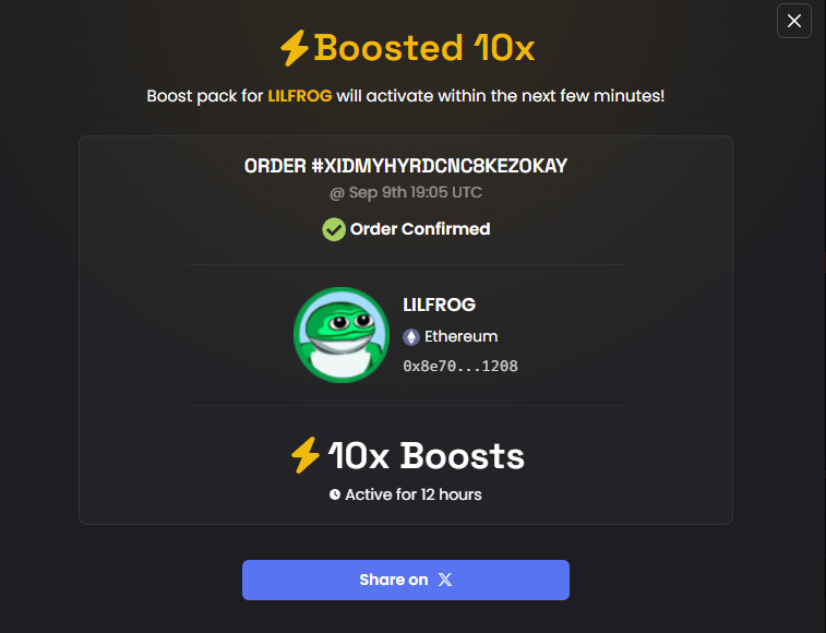 besttokeneth's tweet photo. ⚡ Boosted 10x LILFROG on DEX Screener!

https://t.co/Pc4Hdd60P5 https://t.co/n2Cl9OtKY9