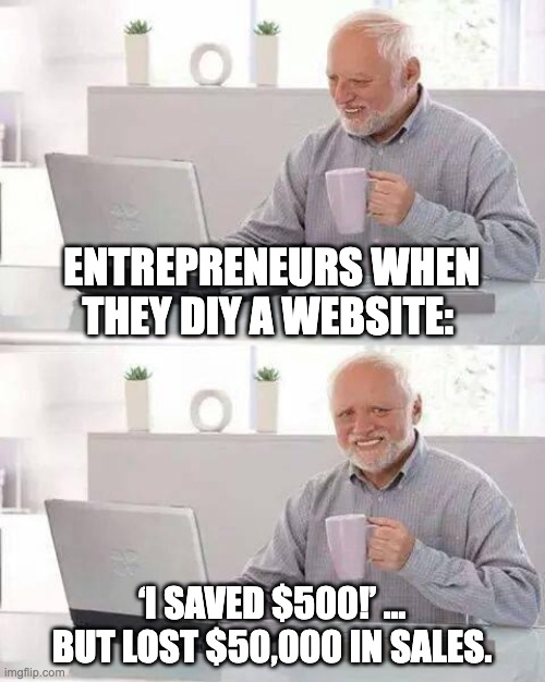 BrachaDesigns's tweet image. A DIY website is like patching a leaky roof with duct tape. It works for a week, but you’ll pay more in the long run in time and money wasted. Your website isn’t an expense, it’s an investment.
#EntrepreneurLife #WebDesignHumor #MarketingTruth