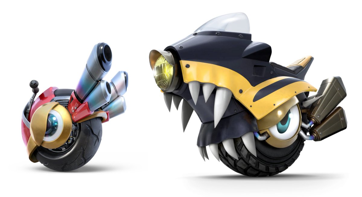 <a href="/just_pitch/">JustPitch</a> I think it's a valid point to mention the inconsistency between the two Wheelies shown in the game. Red Bike now looks like a lifeless machinery replica (although still very pretty) while the other kept the old design intact, thus maybe indicating it is a living Wheelie.