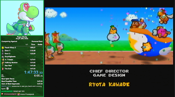 Yoshi_Zilla's tweet photo. We are so BACK! First N64 PB of Pape and first run back in 4 years! https://t.co/f6osUVqSJp