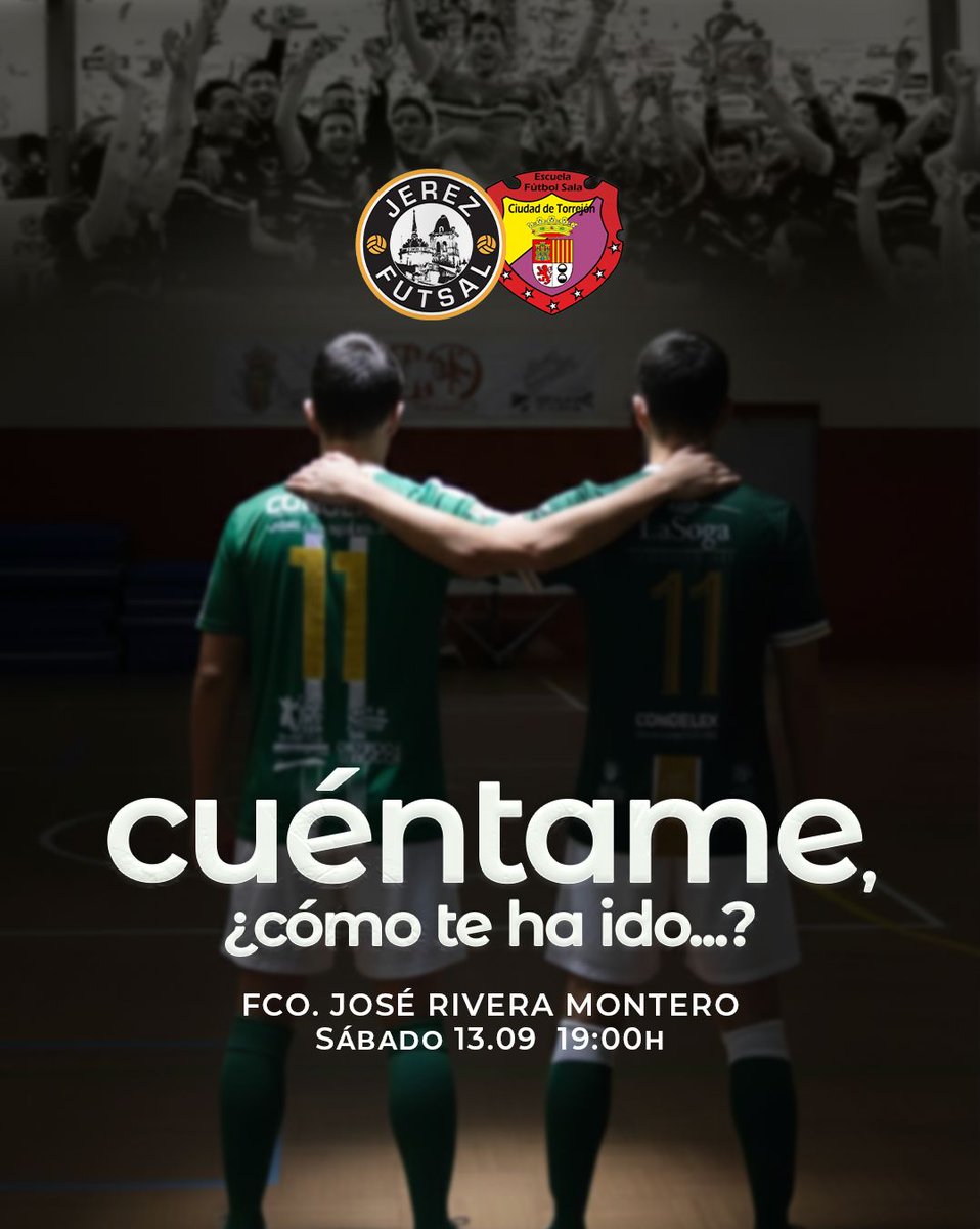 💥𝐄𝐥 𝐜𝐨𝐦𝐢𝐞𝐧𝐳𝐨 𝐝𝐞 𝐮𝐧𝐚 𝐧𝐮𝐞𝐯𝐚 𝐡𝐢𝐬𝐭𝐨𝐫𝐢𝐚...🔥

🆚 <a href="/cidadtorrejonfs/">EFS CIUDAD TORREJON</a>
📅 𝐒𝐚𝐛𝐚𝐝𝐨 13/09
⌚𝟭𝟵:𝟬𝟬𝐡 
🏟️ 𝐅𝐜𝐨 𝐉𝐨𝐬𝐞 𝐑𝐢𝐯𝐞𝐫𝐚 𝐌𝐨𝐧𝐭𝐞𝐫𝐨

📲 #Im_back2ªB
#JerezFutSal
#TuEntregaMiPasión