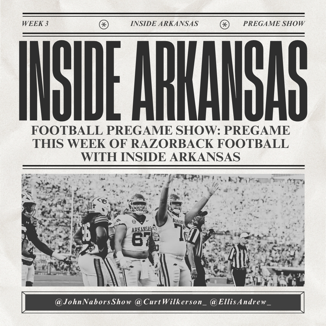 The Inside Arkansas Pregame Podcast breaks down everything you need to know before Saturday’s showdown with Ole Miss.
<a href="/JohnNaborsShow/">John Nabors</a>, <a href="/CurtWilkerson_/">Curtis Wilkerson</a>, and <a href="/EllisAndrew_/">Andrew Ellis</a> have the full preview.
🎧 LISTEN: podcasts.apple.com/us/podcast/ins…
📺 WATCH: youtube.com/<a href="/InsideArkansas/">Inside Arkansas</a>
@InsideArkansas
