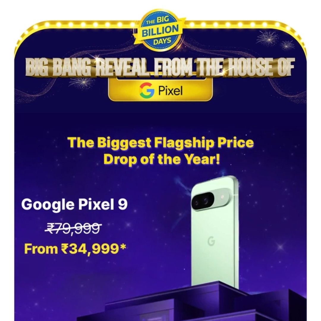 techie_clicks's tweet image. Pixel 9 for 35k with exchange bonus ! 
Deals looks tempting 😭, but I can say there are already better options in this price segment currently and there will be lot more additions in the sale ✅️