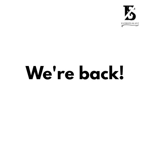 esthers_slant's tweet photo. We’ve been away for a little while, but our hearts never left this space. 💭
Esther’s Slant is back with new reflections—because words are better when shared together.
#esthersslant #faithcontent #bibleverse #scriptures #WeAreBack #fypp https://t.co/7b5usxtaLH