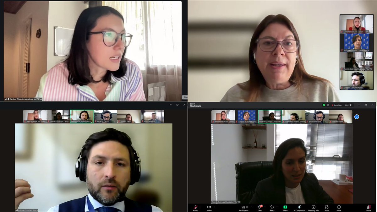 Agradecemos la participación de los expertos compartiendo experiencias prácticas en 🇦🇷🇨🇱🇨🇷
<a href="/Camara_cl/">Diputadas y Diputados de Chile</a> 
<a href="/sandra_elena1/">Sandra Elena</a> 
<a href="/jpcyf10/">Juzgado PCyF 10 Ciudad de Buenos Aires Argentina</a> 
<a href="/accesaorg/">ACCESA</a>