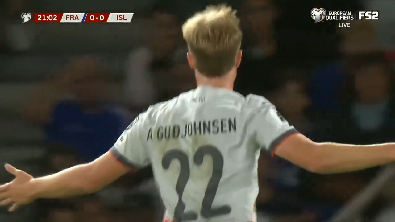 Iceland strike first against France thanks to Andri Guðjohnsen 🇮🇸‼️