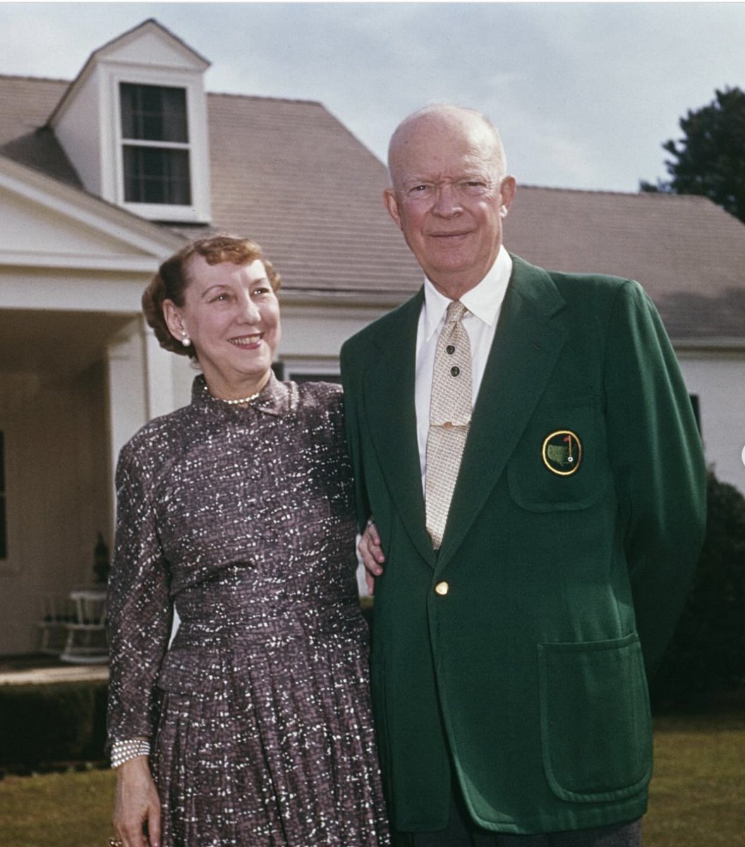 ClubhouseTGC's tweet photo. Prescott won a Senate seat in 1952. His arrival in Washington coincided with the rise of Dwight D. Eisenhower, who shared his passion for golf and was a member at Augusta National. In the Senate, Prescott became one of Eisenhower’s most reliable allies. He backed the Interstate Highway Act of 1956 as well as the Polaris submarine program. His background as a powerful financier and custodian of the USGA gave him credibility in Eisenhower’s White House, where policy and power often spilled from cabinet rooms onto the most prestigious golf courses like ANGC. (7/8)
