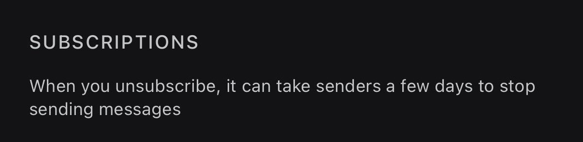 There’s no reason unsubscribing shouldn’t instantly take effect