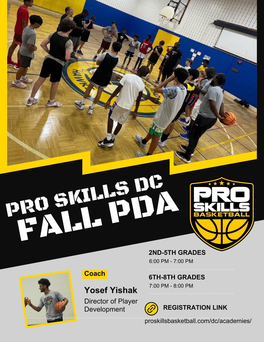 proskillsdc's tweet image. Our Fall Player Development Academy is officially underway in the DMV. 🏀

We host this academy year round to provide a safe space for young athletes to grow their skillset, IQ, &amp;amp; confidence on the basketball court.

Tap the link below to register!👇
proskillsbasketball.com/dc/academies/