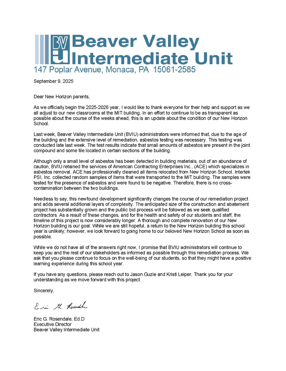 New Horizon parents and families, please review the following letter from BVIU's Executive Director regarding information about New Horizon School and the transition to the former Midland Innovation and Technology Charter School.

More: bviu.org/important-upda…