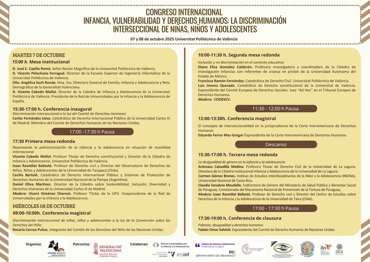 📷Si quieres inscribirte y obtener más información sobre este evento visita: …cional.catedrainfanciaadolescencia.es