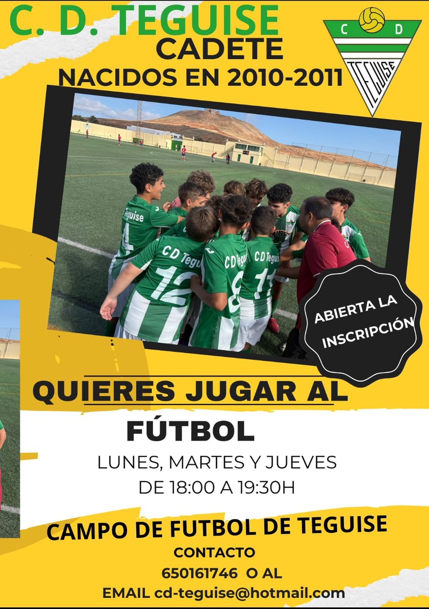 Clubdeportivoteguise (@cdteguise) on Twitter photo 