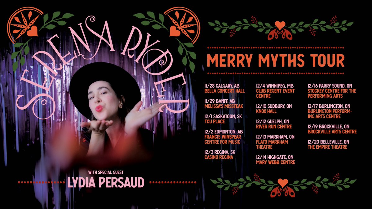 Serena Ryder (@serenaryder) on Twitter photo Presale starts now! Use the code MERRYMYTHMAS to get your tickets early!
serenaryder.com/#serena-live Presale starts now! Use the code MERRYMYTHMAS to get your tickets early!
serenaryder.com/#serena-live