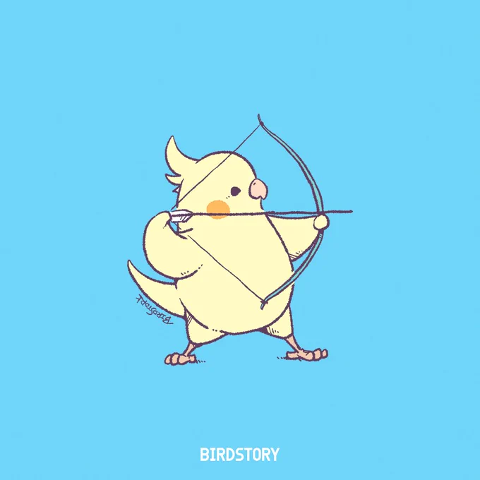 おはようございます。 今日9月10日は「弓道の日」 少しずつ秋を感じる今日この頃です #BIRDSTORY #弓道の日 #オカメインコ