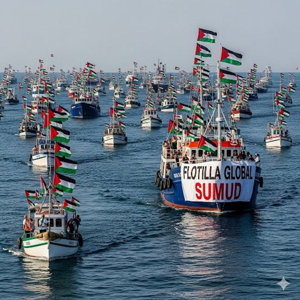 El “Barco Familia”, que integra la Flotilla Global Sumud (GSF), sufrió un ataque perpetrado con un avión no tripulado, según denunció la iniciativa humanitaria que intenta romper el bloqueo israelí a la ayuda para la Franja de Gaza.
¡Palestina no está sola!
#FreePalestine