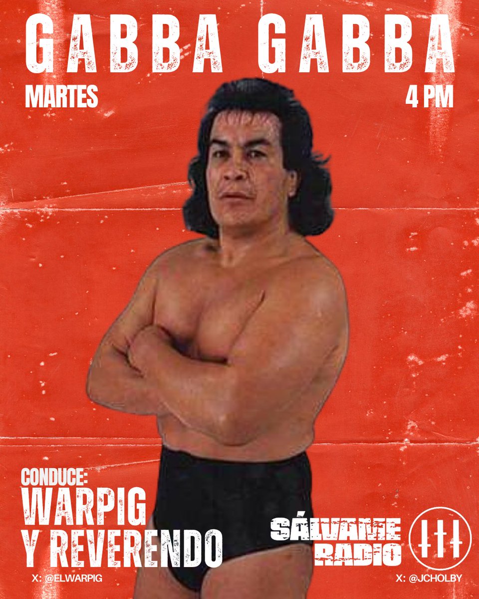Música para gente fea.

🎙️ Ponle a #GabbaGabba con <a href="/elwarpig/">WARpig</a> y <a href="/jcholby/">ReW</a>

En vivo martes · 4 PM — y si no llegas, lo resucitamos.

🗣️  RT si eres parte de la secta de la gente fea.

salvameradio.com/links