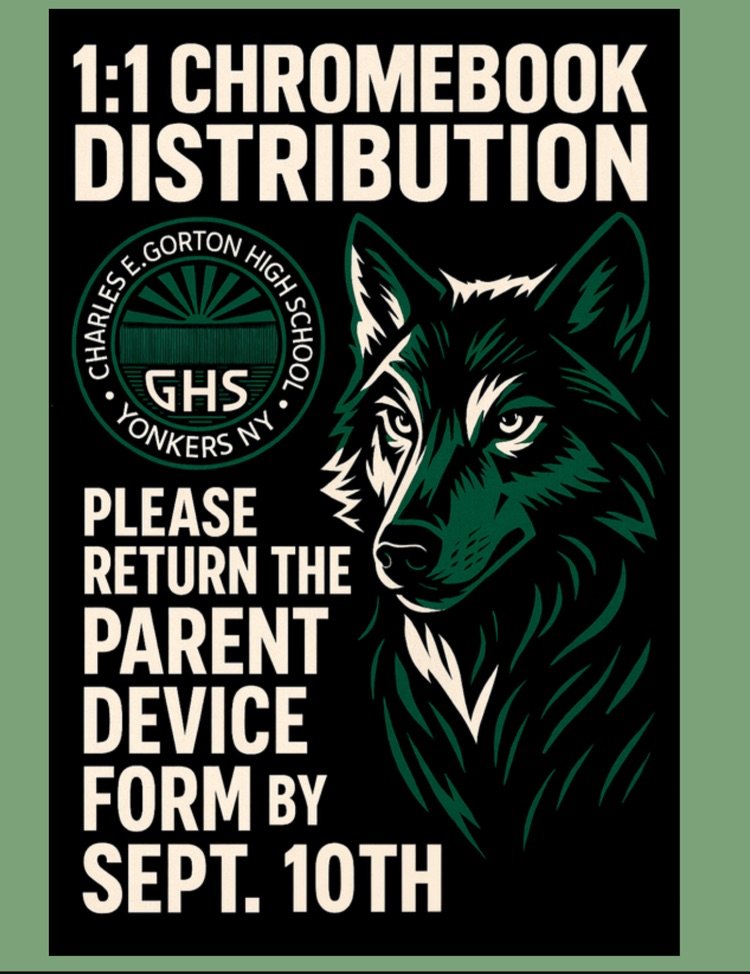 ::::REMINDER:::: 
All parent permission forms for 1:1 devices MUST be handed in before we can give students their Chromebooks. The form was distributed last week and is due TOMORROW, September 10th to their ELA teachers.