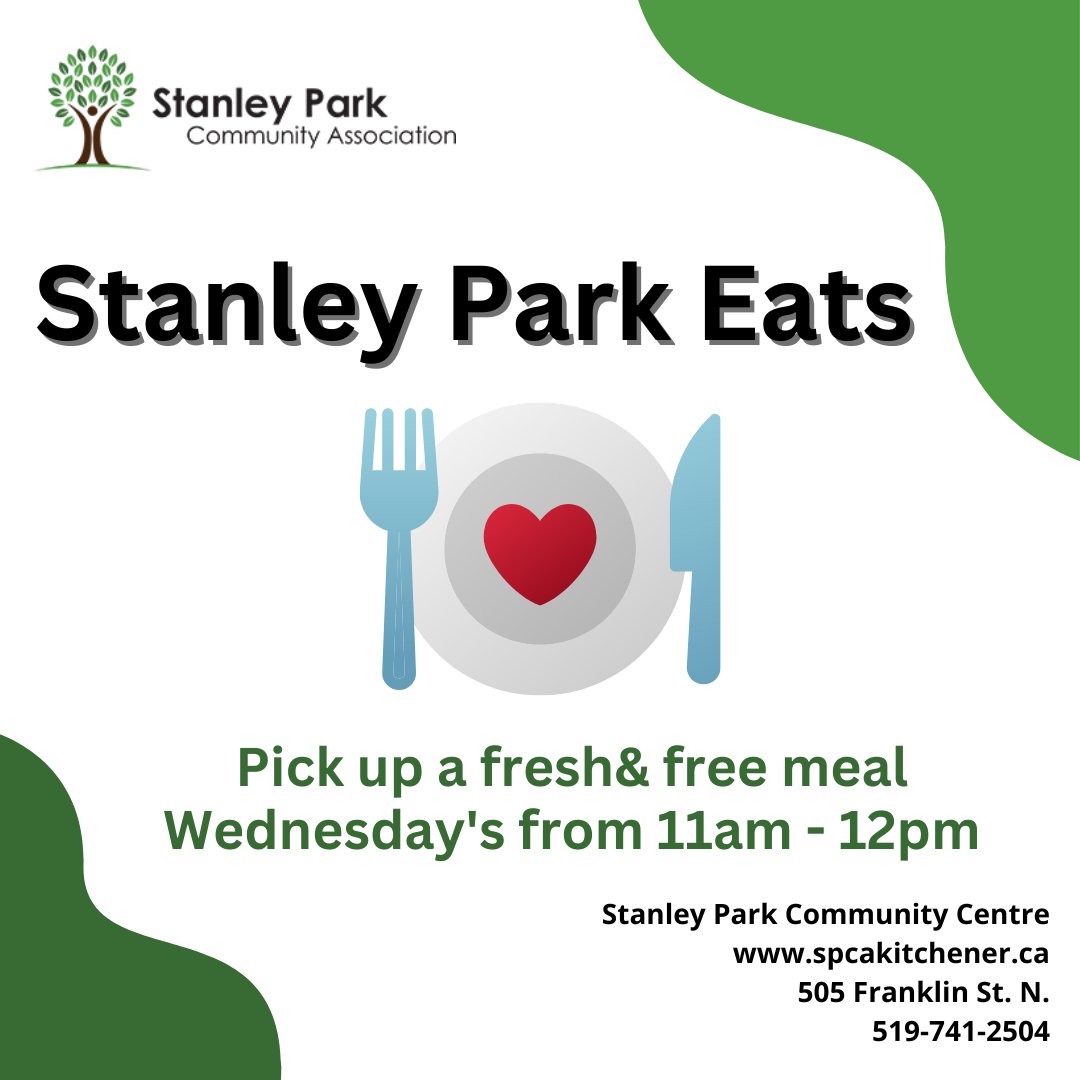 Our weekly Stanley Park Eats program is tomorrow! And we are always looking for helpers for this program, please consider joining us! spcakitchener.ca/eats
.
.
.
#StanleyParkEats #KitchenerEvents #ThingsToDoKitchener #ExploreKitchener #KWAwesome