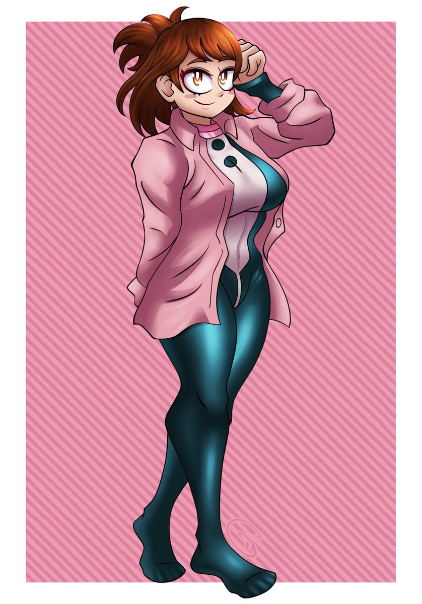 Casual Ochaco 🩷🖤 #Symbiote #venom #MyHeroAcademia