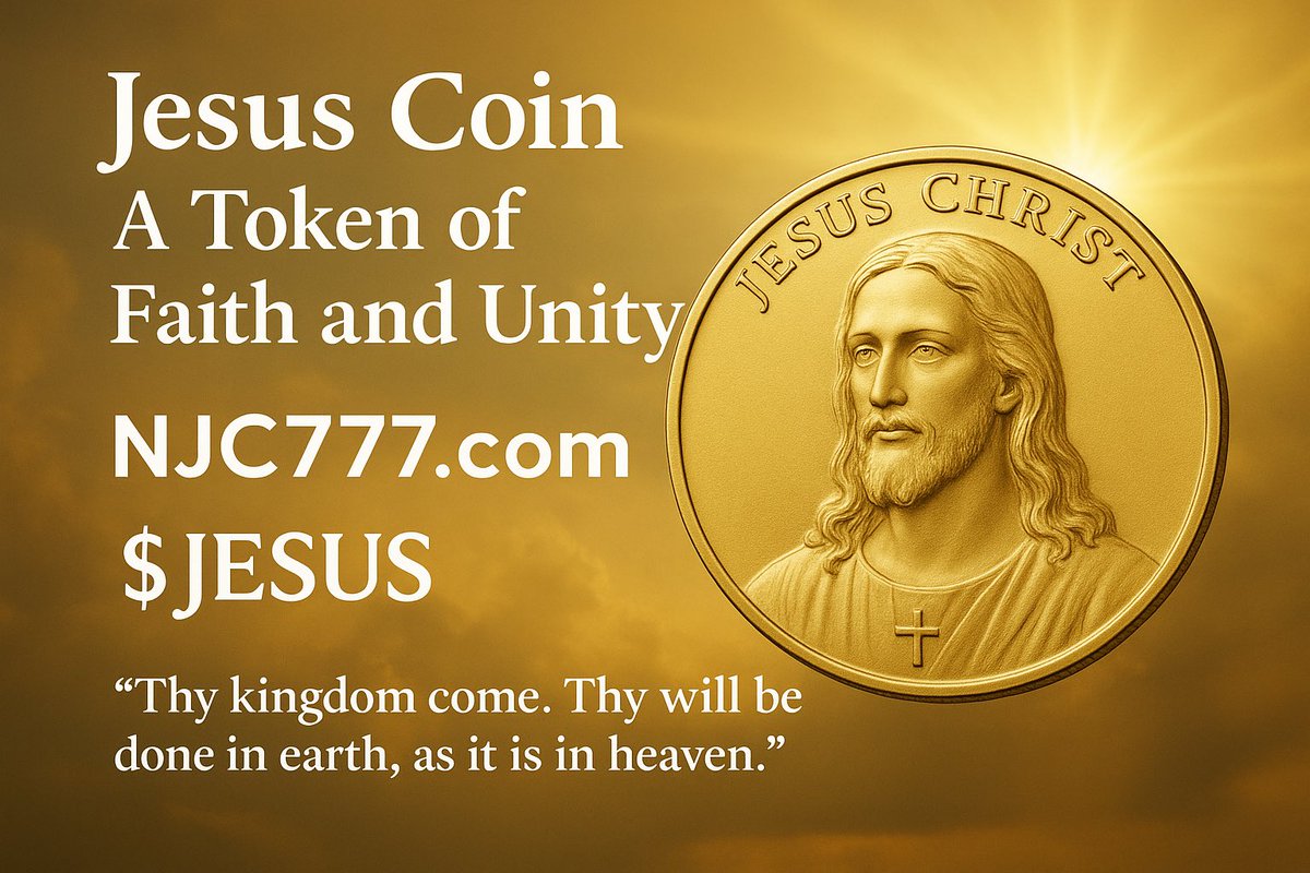 russ_ewert's tweet photo. ✨ History is being written. With $JESUS Coin and the New Jerusalem Calendar, we have the chance to bring hope, purpose, and prosperity to the world. Let’s rise together! #JESUS #NJC777 #FutureOfFaith https://t.co/ANJBf5QD4B