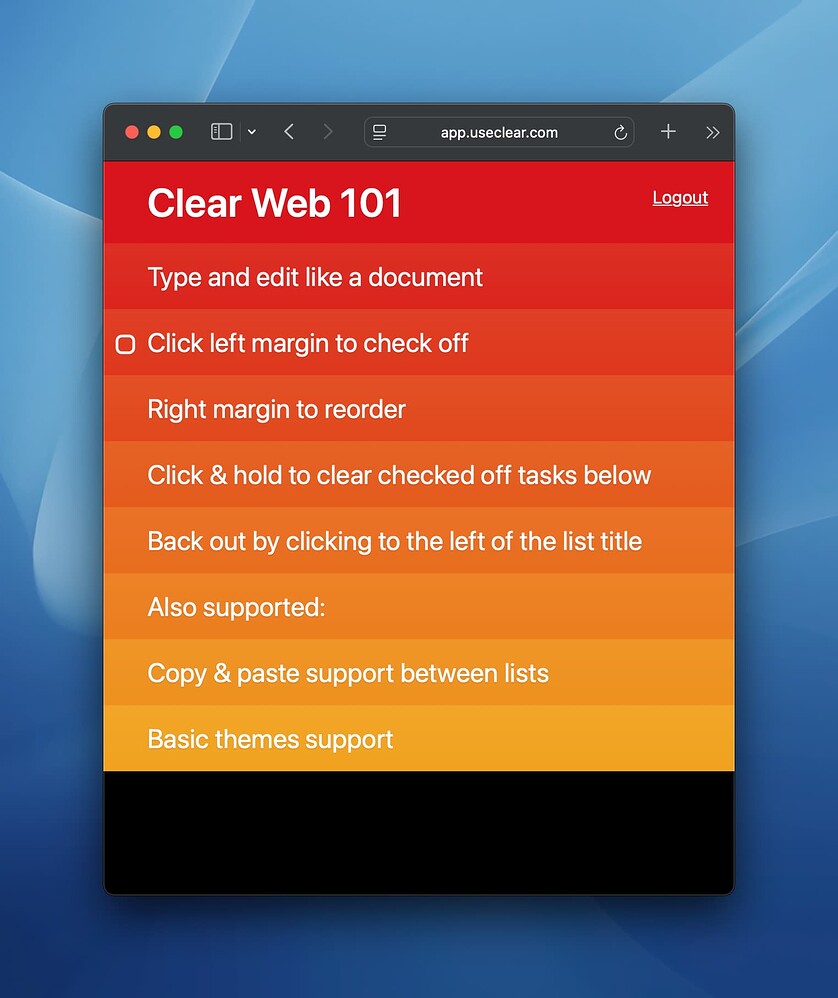 We started alpha testing Clear Web + iOS sync in our forums! Just upped the tester cap to another 50 testers, join us here if you want to help: 
club.useclear.com/t/clear-cloud-…