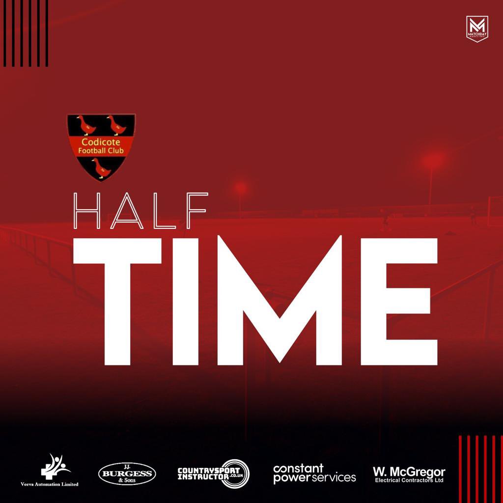 FC_Codicote's tweet image. HALF TIME 🔴0-1🟠 @CaddingtonFC #upthecod