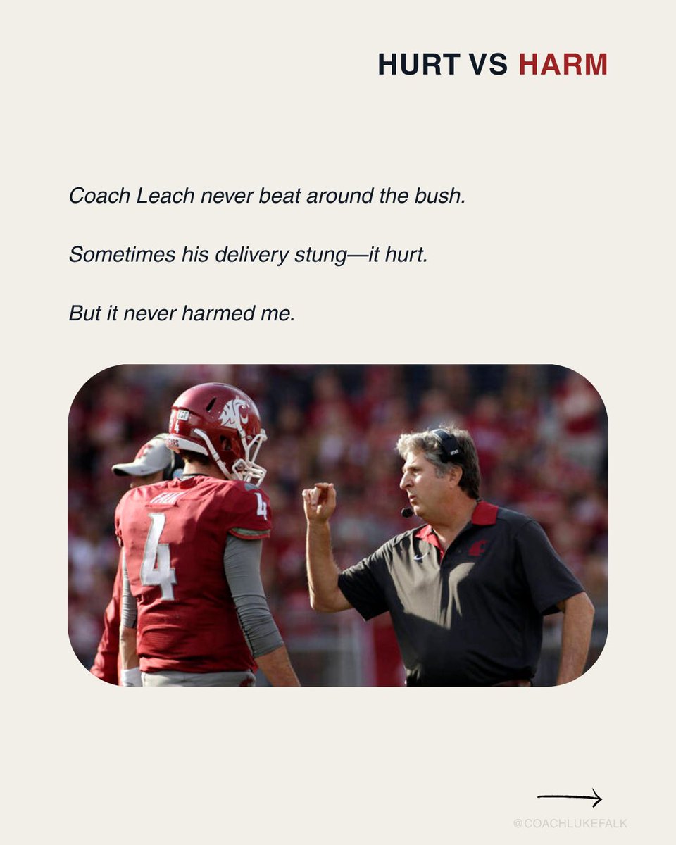 Coaching Tip: Hurt vs. Harm

Thread 🧵