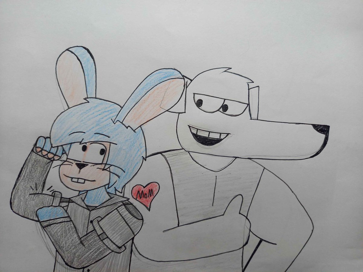 SpiritGemsDE's tweet photo. ✏️Traditional Drawing✏️
A small gift for @cea_jays10573 .
Featuring Dan and Hansi.
I hope you like it man. :)

#art #drawing #traditionaldrawing #underdogz #Harehut https://t.co/yb6Ss938C8