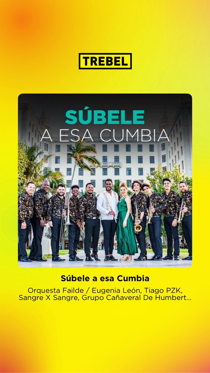 Escucha Súbele a esa Cumbia en Trebel ♥️🎵

Link de escucha: trebel.io/playlist?id=5e…