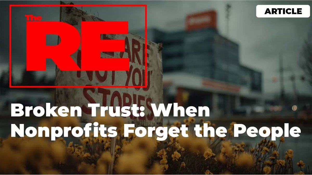 TheTruthProjec6's tweet image. Redefine success: fewer photo ops, more solved problems. Pay front-line workers, measure real outcomes, and stop scaling suffering to hit a fundraising goal.
the-truth-project.com/broken-trust-n… #DoTheWork #ProgramEffectiveness #SocialSector #DonorEducation #RippleEffect