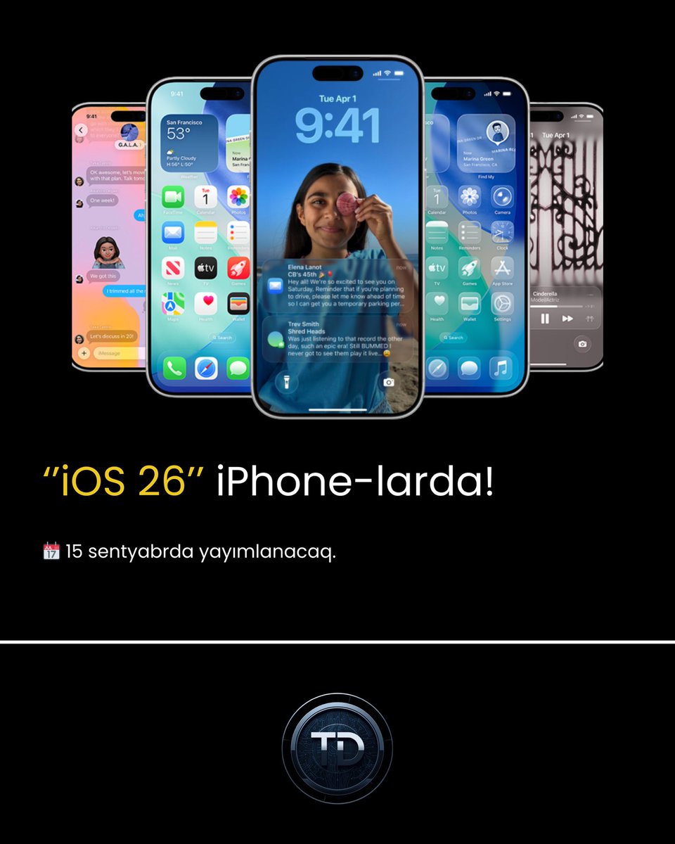 📢 iOS 26 iPhone-lara gəlir

15 Sentyabrdan iPhone istifadəçiləri yeni iOS 26 yeniləməsini əldə edə biləcək. Yeniliklər arasında daha təkmilləşmiş funksiyalar və rahat istifadə təcrübəsi var.

#iOS26 #iPhoneUpdate #AppleNews #YeniFunksiyalar