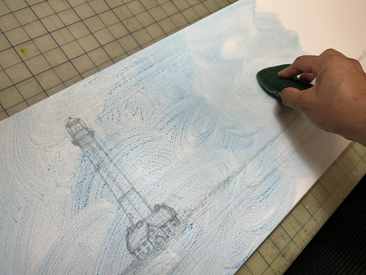 VinnieRicasio's tweet image. Work in progress. Toning down the canvas. The first layer when painting. Follow on Instagram (v.r.artist) to see the process.

#Art #Painting #Technique #WIP