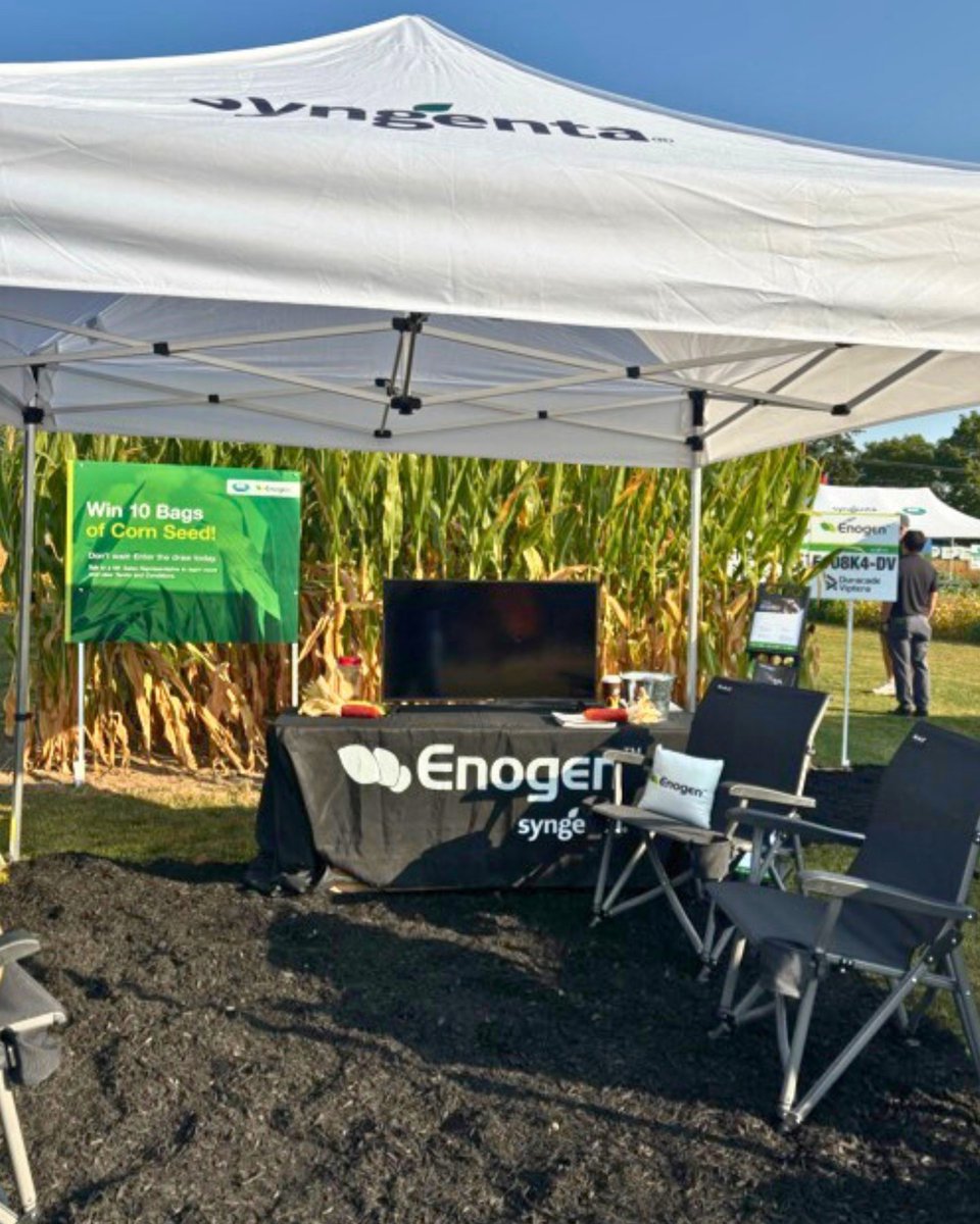 EnogenCanada's tweet photo. Kick off #COFS25 right by visiting the Enogen booth! Stop by Booth N-J to walk the plots and learn what’s new with Enogen. https://t.co/aeoJa9gN1t