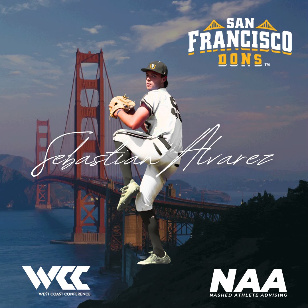 Congrats to Sebastian Alvarez on his commitment to the University of San Francisco!  The Dons are getting a 6'4" strike pounder from the East Bay with plenty of upside.  Fired up for the Alvarez family.  

<a href="/seb_alvarez07/">Sebastian Alvarez</a> <a href="/CPFalconsBBall/">CollegePark Baseball</a> <a href="/Alpha_BSB/">Alpha Baseball</a> <a href="/DVBaseballClub/">Diablo Valley Baseball Club</a>