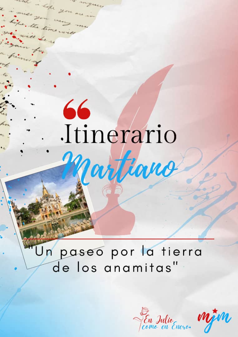 ✉️♥️| #ItinerarioMartiano 

👉 Les traemos como propuesta "Un paseo por la tierra de los anamitas", publicado por el Apóstol en 1889, en el IV número de ✒️ La Edad de Oro.

✍️ Las ideas de este cuento se convertirán en un acercamiento al hermano pueblo de Vietnam 🇻🇳.

#MJMCuba