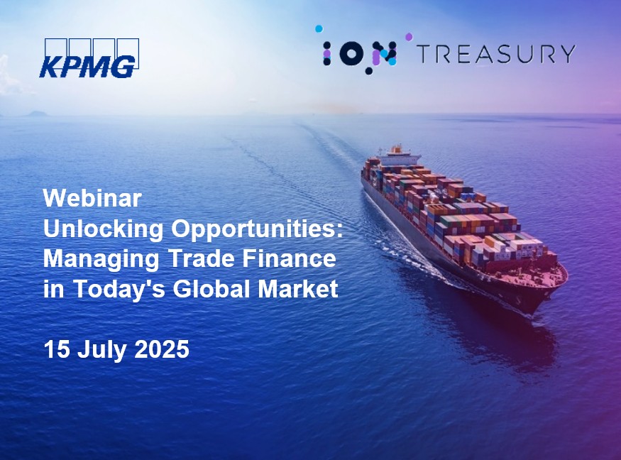 The KPMG and ION Treasury-hosted webinar on Trade Finance delves into the world of international trade financing.

Missed the webinar? Watch the recording now. kpmggermany.smh.re/0322 

#corporatetreasury #Treasury