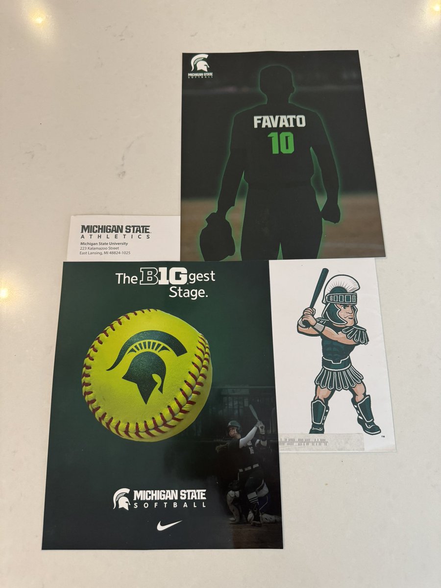Super excited to receive this in the mail! Go Green! 💚<a href="/MSU_Softball/">Michigan State Softball</a> <a href="/ShoMcDonald/">Sharonda McDonald</a> <a href="/WellsBethaney22/">Bethaney Wells</a> <a href="/CoachDStenger/">Danielle Stenger</a> <a href="/jadelynallchin/">jadelyn allchin</a> <a href="/S_McHale12/">Shawn</a> <a href="/UnityNewJersey/">New Jersey Unity</a> <a href="/UnityMchale/">UNITY 18U Torres/McHale</a>
