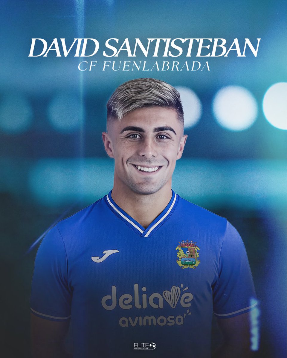 🔵⚽️ Nuevo reto para nuestro #ElitePlayer <a href="/Santistebann7/">David</a> 

Se une al <a href="/Fuenla/">CFFuenlabrada</a> para defender su camiseta esta temporada y aportar todo su talento en ataque.

Ilusión, trabajo y goles por delante.

¡A por todas, David! 💪✨

#eliteinternacional #JugadorElite #Fichaje