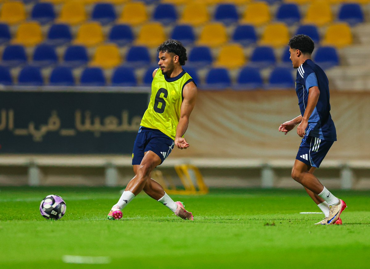نجمنا الجديـد سعد الناصـر .. في تدريبات #النصر 🤩