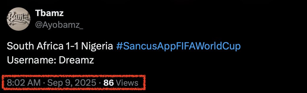 sancus_africa's tweet image. The winner has already been announced — you can confirm on our post. Unfortunately, your prediction came in at 01:35 PM, while the winner @Ayobamz_ locked his prediction earlier at 8:02 AM.
Don’t worry, more rounds of #Predict2Win are coming soon  🚀💜