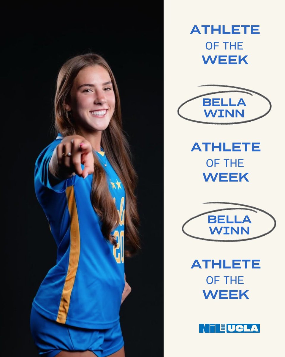 The NIL Store for UCLA Athletes (@uclanilstore) on Twitter photo Our POW is <a href="/bellawinnsoccer/">Bella Winn</a>!!! She scored the first goal against Stanford this weekend 😉🙂💙💛
Shop her merch here ➡️ nil.store/ucla/ucla-isab… Our POW is <a href="/bellawinnsoccer/">Bella Winn</a>!!! She scored the first goal against Stanford this weekend 😉🙂💙💛
Shop her merch here ➡️ nil.store/ucla/ucla-isab…