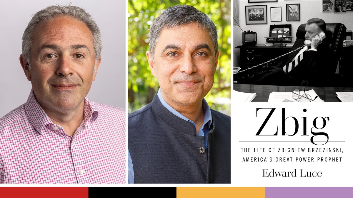 More tickets just added! Author and journalist <a href="/EdwardGLuce/">Edward Luce</a> explores his new book Zbig, rising authoritarianism and the uncertain future of world politics. In conversation with <a href="/SVRuparelia/">Sanjay Ruparelia</a>.

Sep 11 at 7 pm | Toronto Reference Library
Register: ow.ly/lTeR50WTsx7
<a href="/arts_tmu/">Faculty of Arts, Toronto Metropolitan University</a>