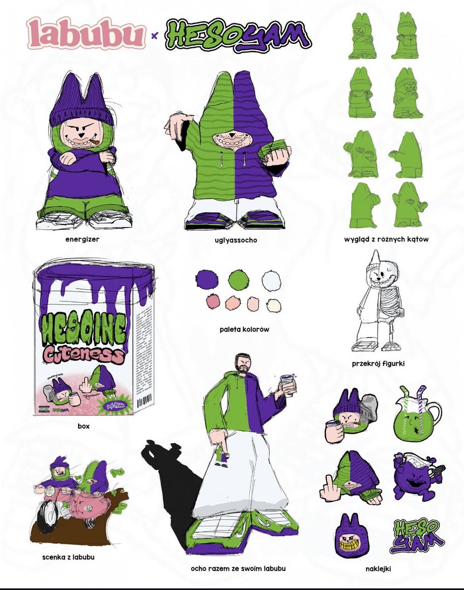 DailyHesoine's tweet photo. koncept Hesobubu autorstwa @kaietan_es  💚💜

Kiedy hesorave i heso matcha... https://t.co/erebCyZ6EJ