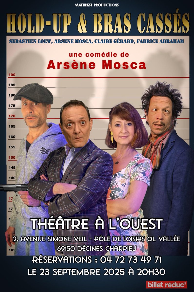 Nous serons à Lyon Décines au théâtre à l’ouest le 23 septembre avec ma comédie. Venez nombreux, venez rire avec nous, surtout en cette période. <a href="/alouesttheatre/">Theatrealouest</a> <a href="/villedelyon/">Ville de Lyon</a> <a href="/DecinesMa/">Décines ma ville</a> <a href="/BilletReduc/">BilletRéduc</a>