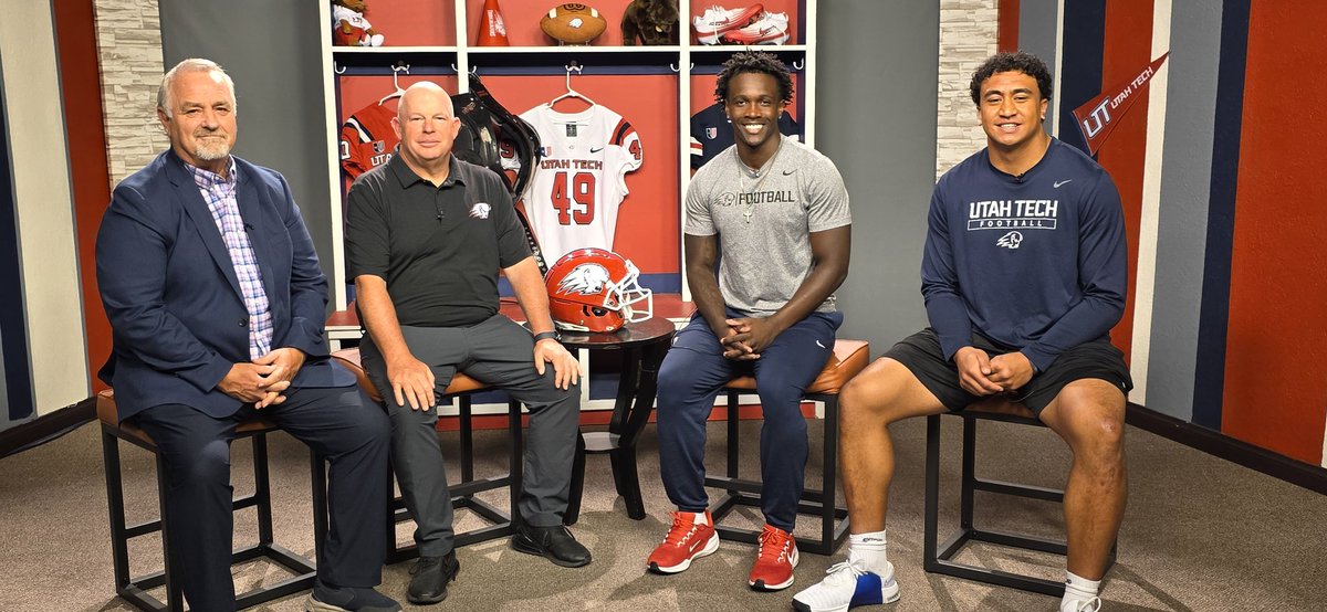 Utah Tech Football (@utahtech_fball) on Twitter photo Tune in to Episode 3 of "The <a href="/CoachL_Anderson/">Lance Anderson</a> Coaches Show" with <a href="/RodZundel/">Rod Zundel</a> tonight at 6 p.m.
Tonight's special guests - R-Fr. RB <a href="/AsaChatman13/">Asa Chatman</a> and R-Fr. LB <a href="/DallinHavea/">Dallin Havea</a>!
🖥 - TrailblazerSportsVision tinyurl.com/mv967p7n
📻 - The Fan SN tinyurl.com/4n837dap Tune in to Episode 3 of "The <a href="/CoachL_Anderson/">Lance Anderson</a> Coaches Show" with <a href="/RodZundel/">Rod Zundel</a> tonight at 6 p.m.
Tonight's special guests - R-Fr. RB <a href="/AsaChatman13/">Asa Chatman</a> and R-Fr. LB <a href="/DallinHavea/">Dallin Havea</a>!
🖥 - TrailblazerSportsVision tinyurl.com/mv967p7n
📻 - The Fan SN tinyurl.com/4n837dap