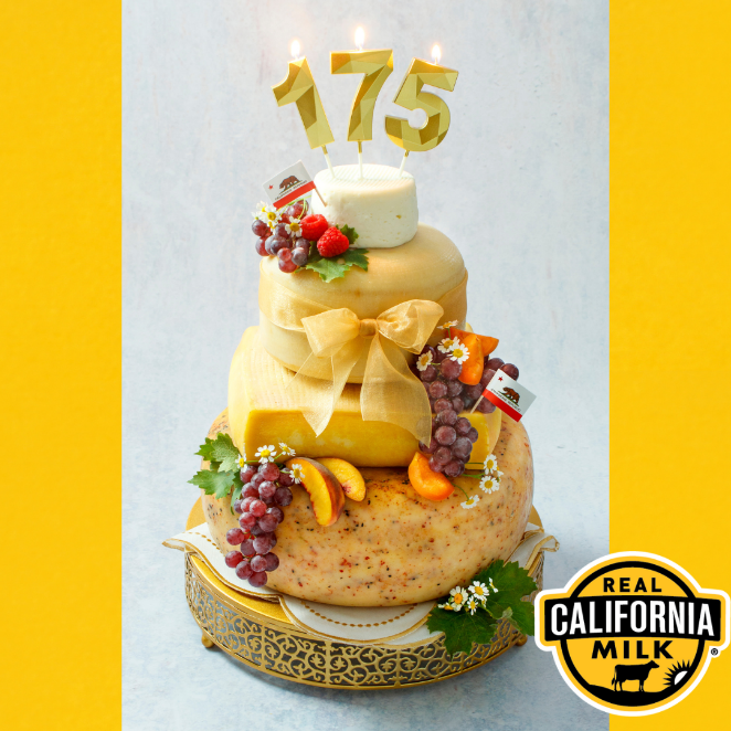 Cheers to California on its 175th Birthday! Dairy Institute of California is thrilled to mark this milestone alongside our friends at <a href="/RealCalifMilk/">Real California Milk</a>, and we are celebrating with a Real California Cheese Cake!

#CA175 #GoldenState #RealCaliforniaMilk #DairyInstituteofCA