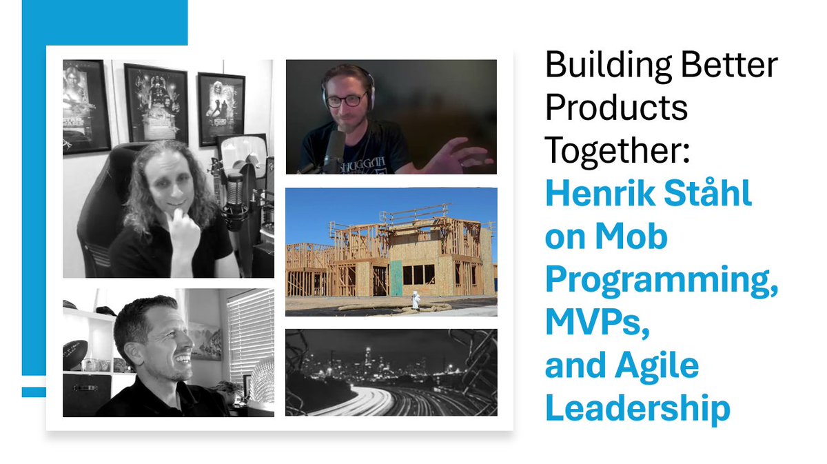 mob__mentality's tweet image. In our latest episode, we sit down with Henrik Ståhl, a product manager to explore how #MobProgramming, MVPs, and agile leadership can reshape the way teams build products:
youtu.be/JCZcJ6xT7-8
podcasts.apple.com/us/podcast/bui…
@ChristophLucian