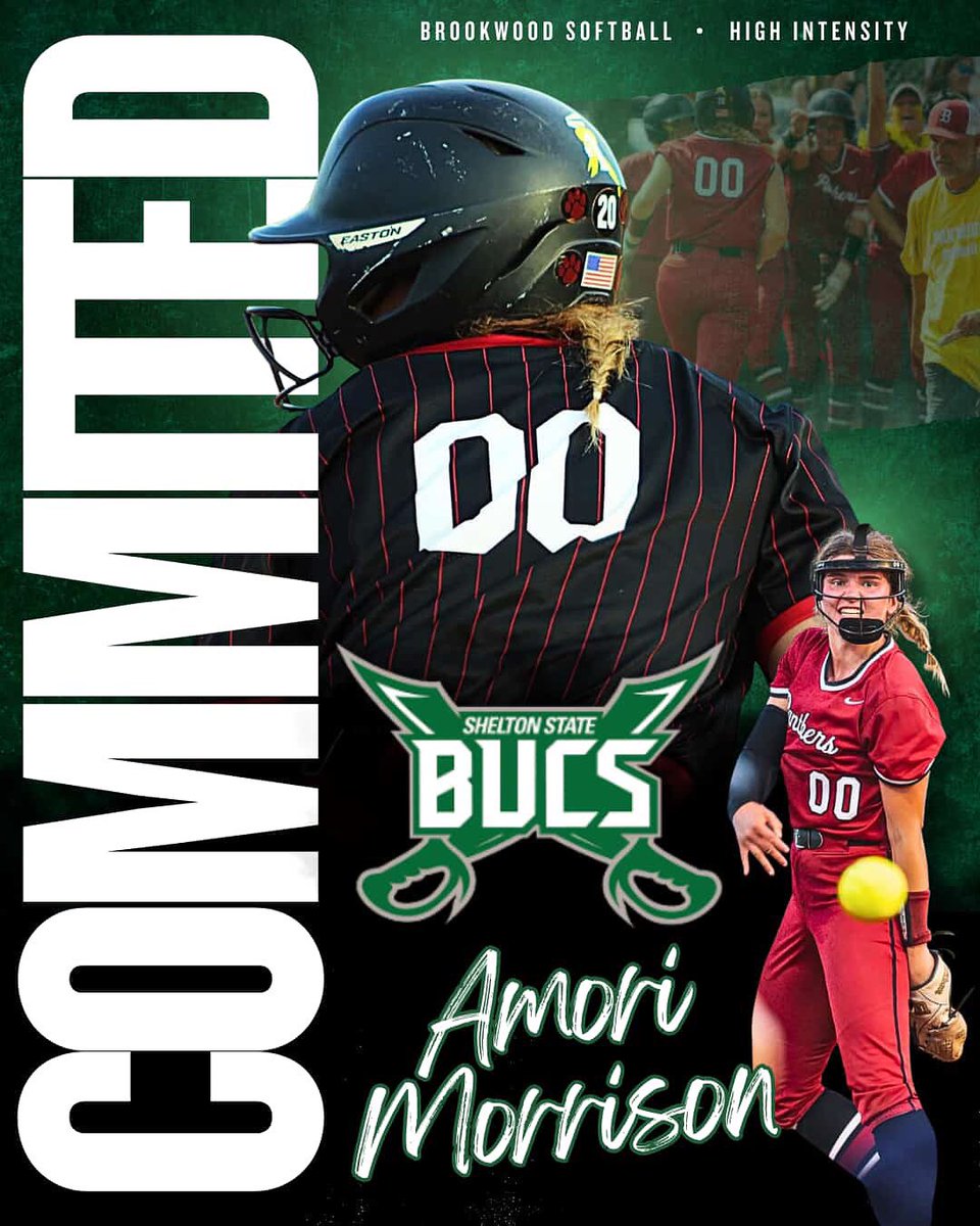 amori_morrison's tweet photo. Super excited to announce my commitment to Shelton State! Thank you Coach Griffin and Coach Frazier for this opportunity! GO BUCS 💚🏴‍☠️ #commited https://t.co/iwjQvJOxmQ