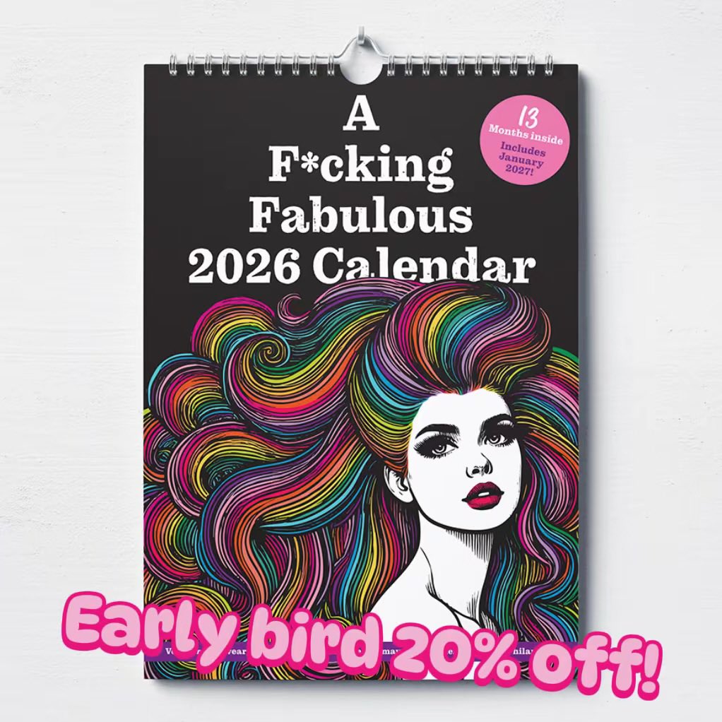 SwearyCardLady's tweet photo. 🥳 This FABULOUS calendar is now available for preorder with 20% Off 😘 Click https://t.co/4bhUfgI57B to PRE-ORDER yours, and we will post your item to you after the Early Bird Offer ends on September 28th! https://t.co/JVPrSCQX6Q