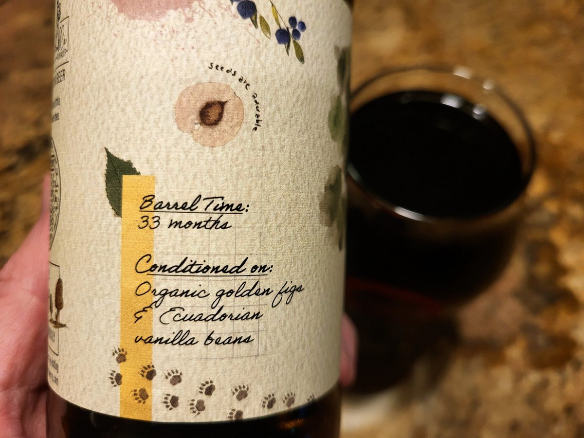 scottvillers's tweet image. #drinkcheck #mnbeer @HumbleForager x @ForagerBrewery collab / "Elm" Barrel-aged Barleywine w/Figs &amp;amp; Vanilla Beans